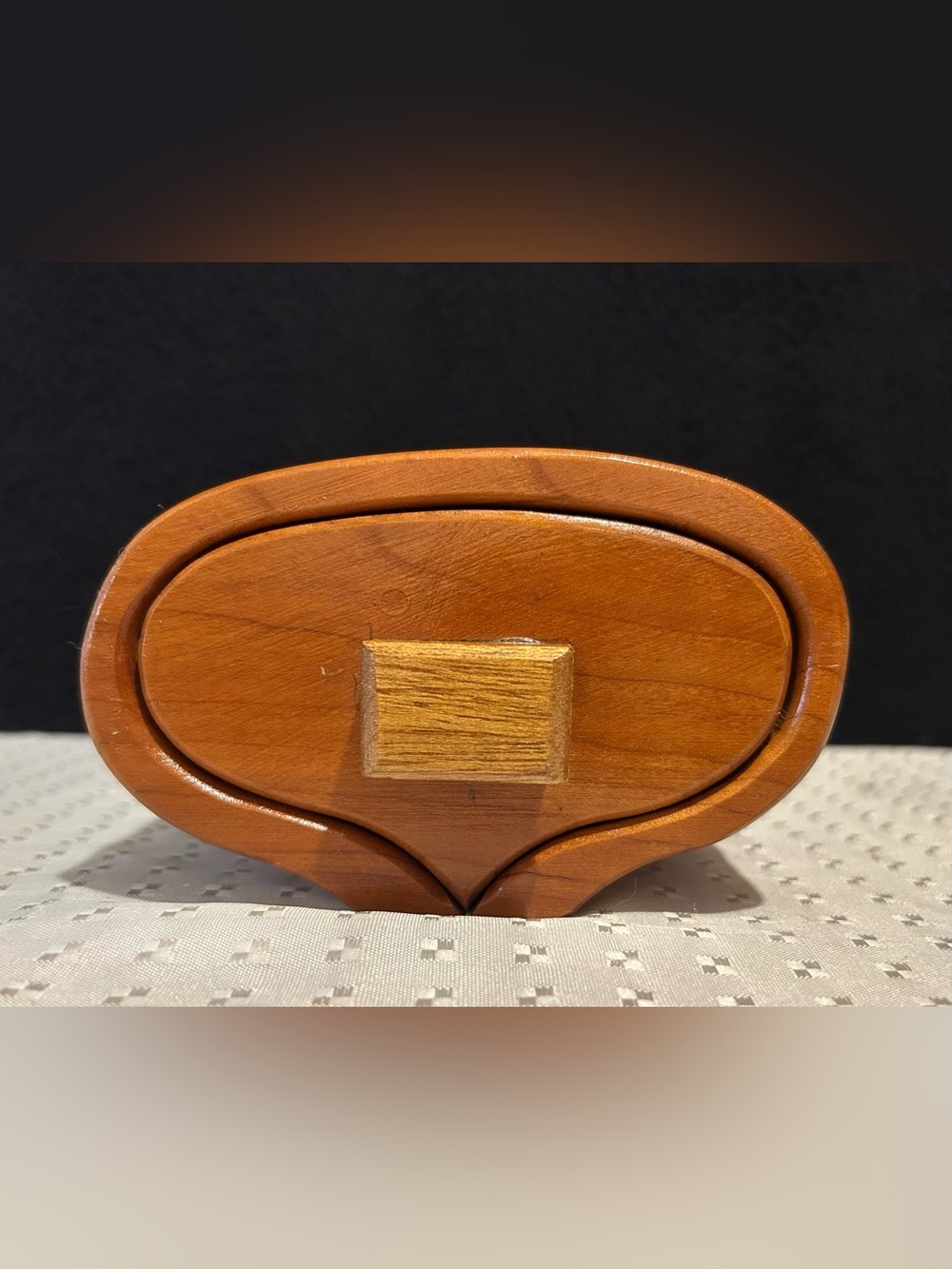 Wooden Band Saw Turned Box Jewelry Trinket Decor Stash Knick Knacks Handmade